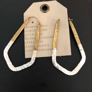 Anthropologie gold/silver earrings